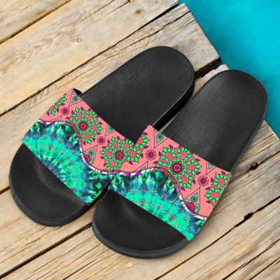 China CUSHIONING Customized Retro Slippers For Ladies Sea Turtle Bedroom Winter Slippers Bohemian Women Non Slip Indoor Slippers for sale