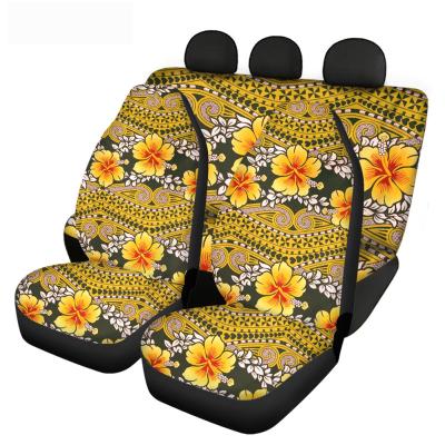 China Wholesale Custom Car Full Cover Print Flower SetButterfly Cheap Seat Flower Print SUV Car Seat Cover Wholesale for sale