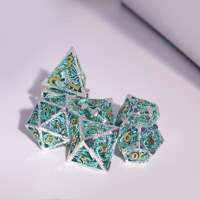 China DND Games Factory Custom Metal Cavity Dies Polyhedral Dnd Dies Set For Dungeons And Dragons Games Dies for sale