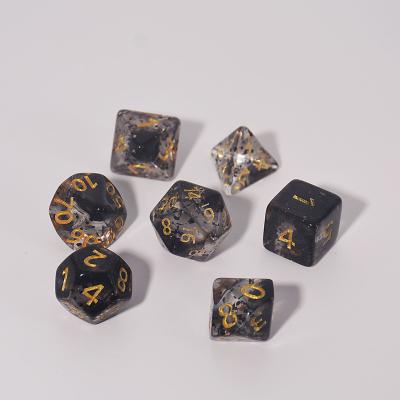 China For DND RPG MTG or Other Dnd RPG D6 D8 10sided Custom Translucent Dice Set New Hot Sale Table Games For Board Game for sale