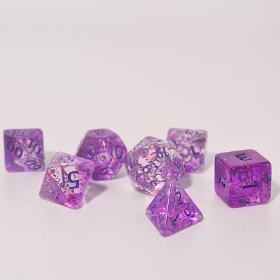 China For DND RPG MTG or Other Hot Sale HS 16mm Table Games DND Dungeon Dragon Dice Role Playing Game Resin Polyhedron Die Cuts Custom Wholesale Set for sale