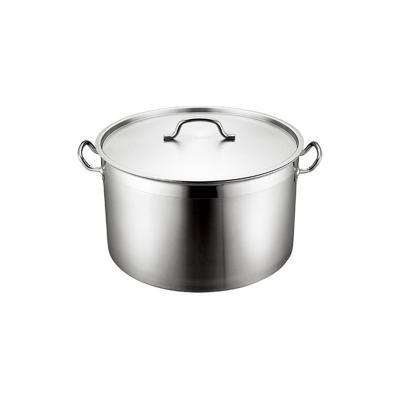 China Factory Price Sustainable Round Bottom Stainless Steel Multifunctional Composite Bottom Pot With Lid for sale