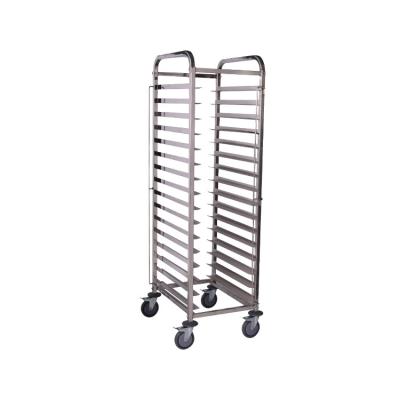 China Desgin Modern Commercial Cooling Rack Bakery Trolley 304 Stainless Steel Tray Rack Trolley for sale