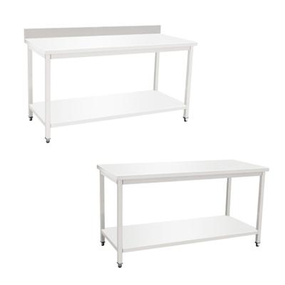 China Other Commercial Kitchen Double Layer Work Bench Stainless Steel Work Table for sale