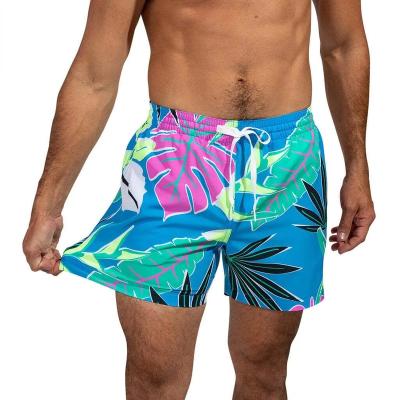 China Wholesale Mesh Custom Logo Nylon Trunks Anti-Wrinkle Liner Graphic Sublimation Quick Dry Prints Swim Men's Shorts for sale