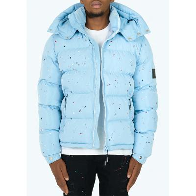 China Wholesale Painter Winter Breathable Designer Plus Size Anorak Stripper Custom Men Down Jackets for sale