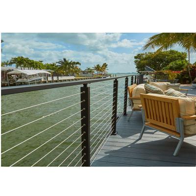 China Minimalist Outdoor Safety Stainless Steel Cable Railing Porch Balcony Deck Railing for sale