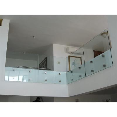 China Flooring Aluminum Glass Balustrade Stainless Steel Standoff Balcony Balustrade for sale