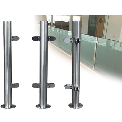 China Modern Post Railing Kits Modern Glass Balustrade Hardware Design For Balcony Railing for sale