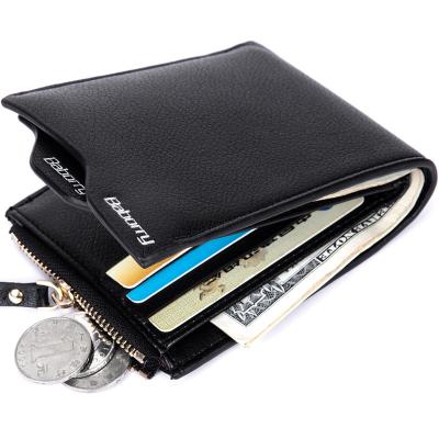 China Anti Theft Customize High Quality Logo Male Purses With Zip Coin Pocket Men Wallet and Card Holder Wallets for sale