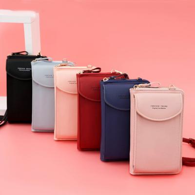 China 2021 High Quality Durable PU Leather Mini Small Wallet Purses Crossbody Handbag Shoulder Bag For Girls for sale