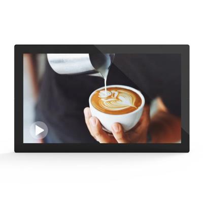 China 21.5 Inch Indoor Advertising Menu Board Display Wall Hanging LCD Digital Signage For Restaurant for sale