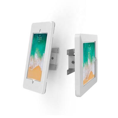 China Wall Mount All Metal Enclosure Tiltable Wall Mounted Tablet Holder Socket For iPad 10.2