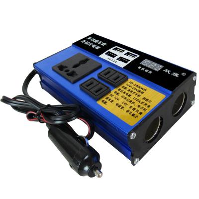 China Hot Sale 200W Car Power Inverter 12V/24V 3 Phase Inverter For Electric Car Car Usb Power Inverter 2.1A Usb/3Pin Socket for sale