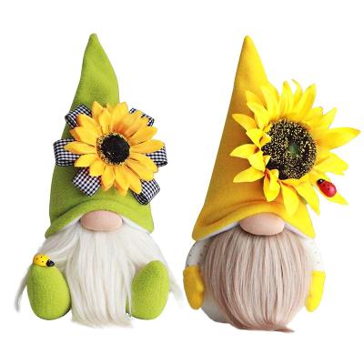 China Swedish Fabric Plush Scandinavian Tomte Nisse Dwarf Sunflower Garden Gnome for sale