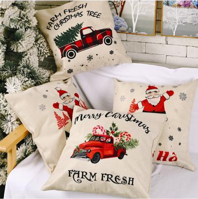 China Christamas Home Decoration Winter Deer Pillow Covers Christmas Pillow Case For Christmas Decor for sale