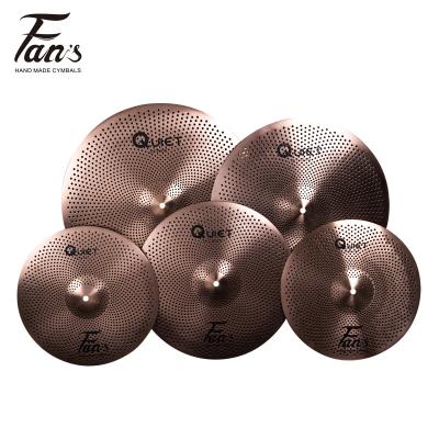 China FANS QUIET Bass Series Colorful Set Sound Mute Cymbals For Cymbals Set Low Volume Cymbals for sale