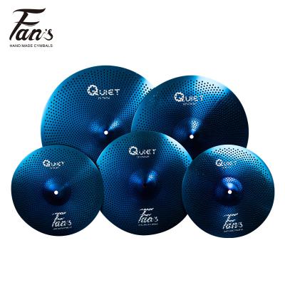 China FANS QUIET Bass Series Colorful Set Sound Mute Cymbals For Cymbals Set Low Volume Cymbals for sale