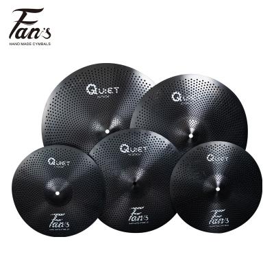 China FANS QUIET Bass Series Colorful Set Sound Mute Cymbals For Cymbals Set Low Volume Cymba for sale