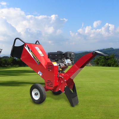 China Farms Garden Use TUV CE Approved Gasoline Engine Wood Chipper Shredder With 6.5hp Gas Pipeline Engine for sale