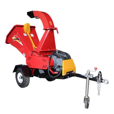 China Landscaping Contractor 15kw 5 Inch Towable Drum Electric Motorized Wood Chipper for sale