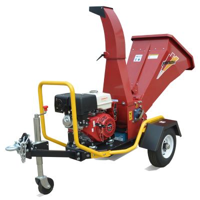 China Farms CE Gasoline Engine 13hp Towable Drum Wood Chipper for sale