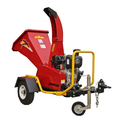 China Farms CE Gasoline Engine 13hp Towable Drum Wood Chipper for sale