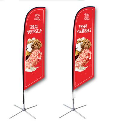 China Custom Teardrop Outdoor Flag FLYING Flags Promotional Beach Flag for sale