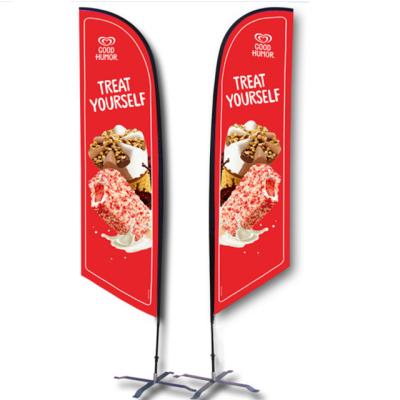 China Custom Beach Flag FLYING Outdoor Drop Flying Teardrop Advertising Factory Banner for sale