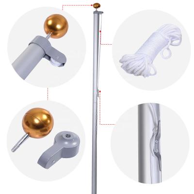 China FLYING 20ft Outdoor Huge Aluminum Flag Pole for sale