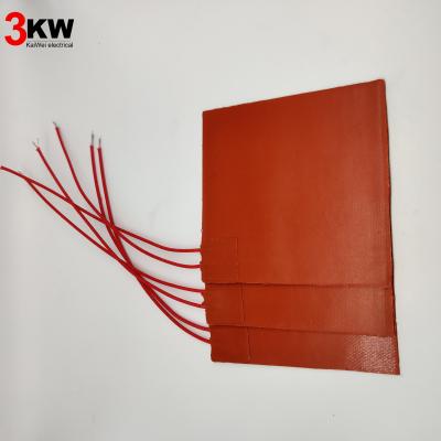 China Good Custom Industrial Grade Silicone Heater Belt Contact And Uniform 1KW for sale