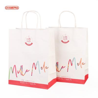 China Disposable Custom Printed Paper Bag With Your Own Logo Paper Shopping Suitcase for sale