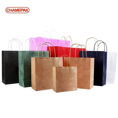 China Biodegrable/compostable wholesale custom logo kraft paper bag or white high quality cheaper paper bags for sale