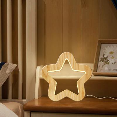 China Wooden Gifts 3d Christmas Table Night Light Led Night Light Lamp For Kid for sale