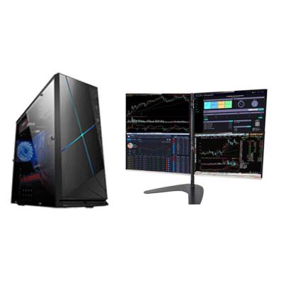 China Business 4 Monitor Multi-Screen Desktop Computer Intel CPU SSD Drive Desktop Computer for sale