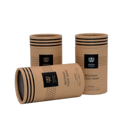 China Recycled Materials Wholesale Empty Cylindrical Kraft Paper Tube Packaging Box Packaging Paper Tube Packaging for sale