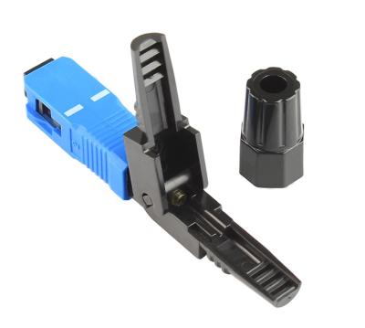 China China Manufacturer Fiber Optic Cable SC/FC/LC UPC APC Optical Fast Wire Connector Ftth Fast Connector Quick Assembly Connector for sale