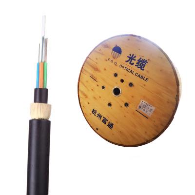 China Factory ADSS 24 Core Outdoor Double Sheath Self-Supporting G652D Single Mode fiber Cable FTTH Fiber Optical Cable 1km Price for sale