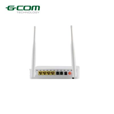 China GCOM GN2000-04GS-2VW 4 port 1GE 3FE 2 Voice POTS ports 300Mbps WIFI router GPON ONT en venta