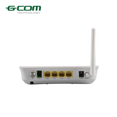 China GCOM 4 LAN ports (1 GE + 3 FE) 1 CATV RF port 300 Mbps WiFi router GPON ONU for sale