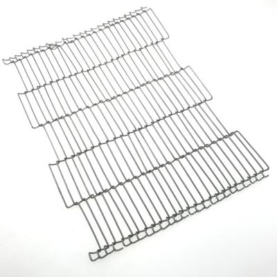 China Flat weave wire mesh stainless steel cable ss304 food conveyor belt for sale