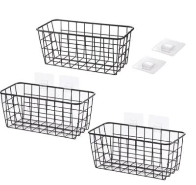 China Flexible metal wire mesh slatwall basket for supermarket for sale