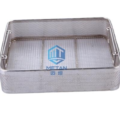 China 304/316 Stainless Steel CLASSIC Custom Surgical Instrument Tray Metal Basket For Washing And Sterilizing for sale