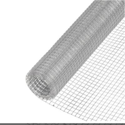 China Plain weave hot dipped galvanized 1/2 in. 4 Ft X 25 Ft 19-Gauge Steel Hardware Fabric Garden Fence Welded Wire Mesh Roll for sale