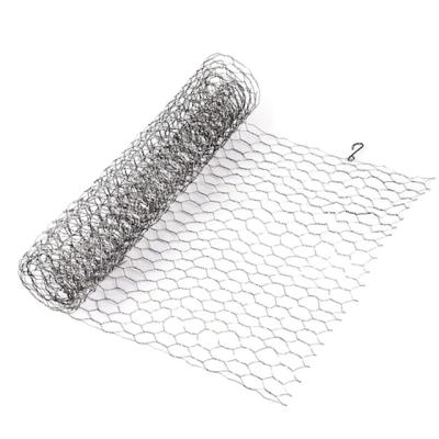 China Plain Weave 20 GA Galvanized Hexagonal Poultry Netting Chicken Wire 12 Inches X .25 Feet 1 Inch Mesh for sale