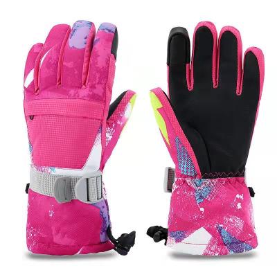 China Child Ski Gloves, Winter Touch Screen Snow Waterproof Warm Gloves Men, Women, Boys, Girls, Children for sale