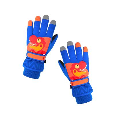 China Waterproof Children Kids Warm Custom Waterproof Winter Heated Pack Snowboarding Ski Sport Snow Gloves for sale