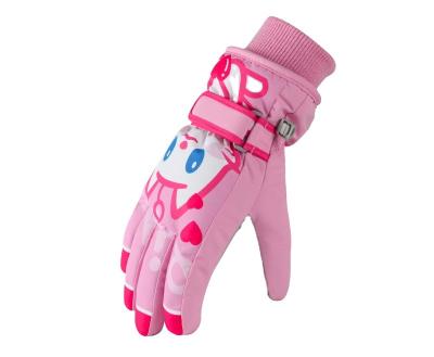 China PINK Kids Waterproof\Warm\Breathable\Comfortable Ski Gloves Winter Girls Cold for 1~10 Years Sledding Running Snowboard Skating Outdoor Activities for sale