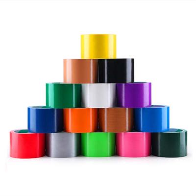 China Free Sample Waterproof No Residual Colored Packing Tape Pvc Cotton Cloth Waterproof Adhesive Tape for sale