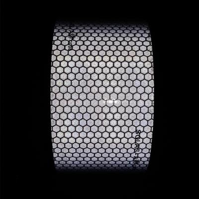 China Untearable Prismatic Reflective Material For Car Reflector Sticker Strip Safety Warning In Dark for sale